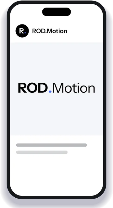 Publication ROD.Motion affichée dans un fil sur smartphone